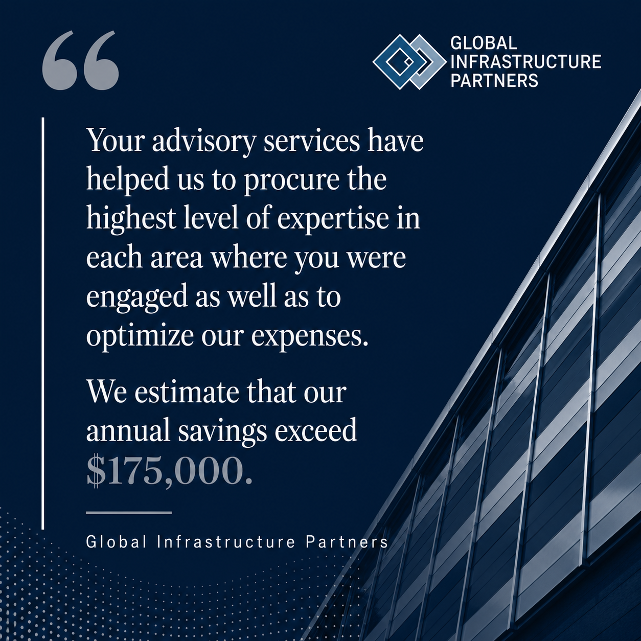 Global Infrastructure Partners testimonial