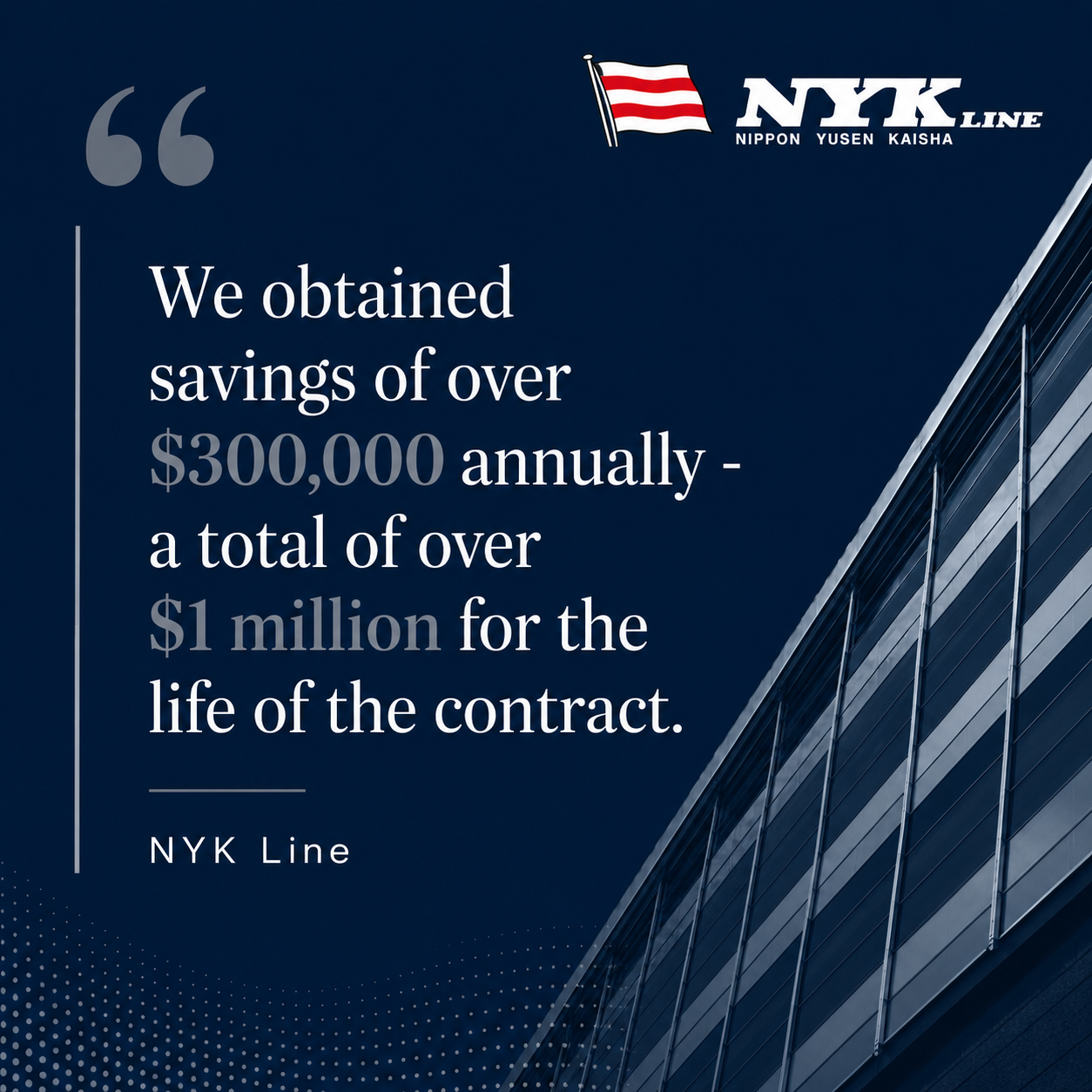 NYK Line testimonial
